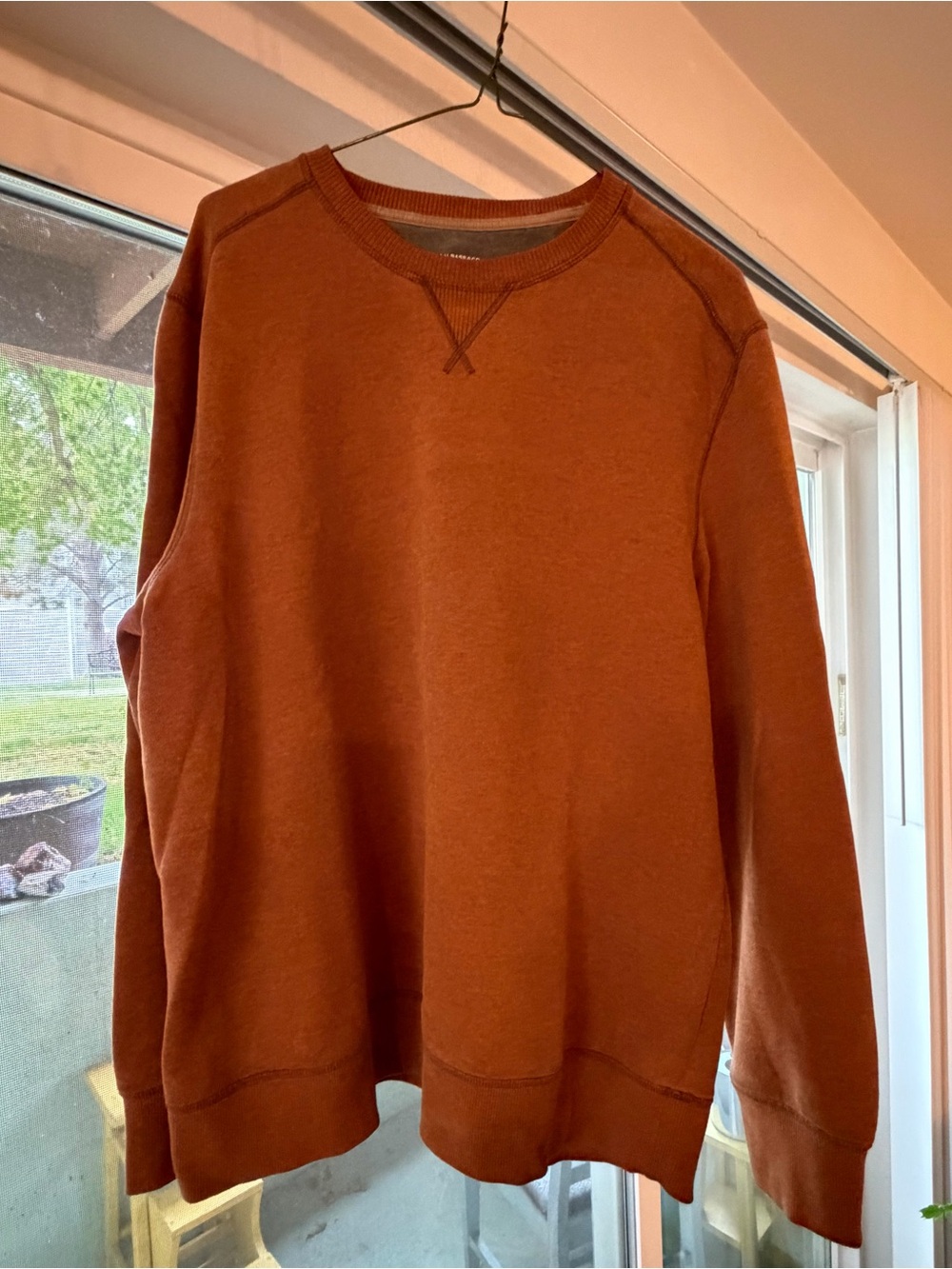 Men's Crewneck Sweatshirt G H Bass & Co - Rust Colored - Size XL